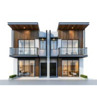 Duplex front view full length isolate on transparency background png