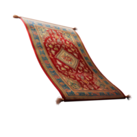 Magic carpet flying in the air isolate on transparency background png