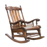 Rocking Chair front view full length isolate on transparency background png