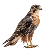 Falcon side view full body isolate on transparency background png