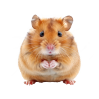 Hamsters pet front view full body isolate on transparency background png