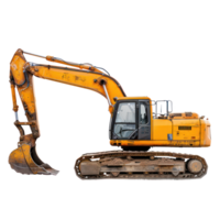 excavator for construciton isolate on transparency background png