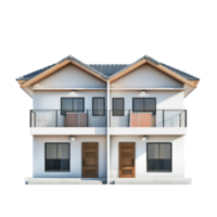 Duplex front view full length isolate on transparency background png
