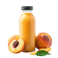 peach smoothies bottle isolated on transparency background png