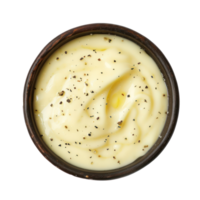 cheese sauce top view full length isolate on transparency background png