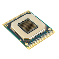 CPU computer microchips isolate on transparency background png