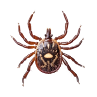 Insect Tick front view full body isolate on transparency background png
