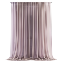 Modern Curtains front view full length isolate on transparency background png