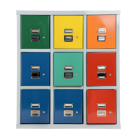 Filing cabinets side view full body isolate on transparency background png