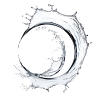 a splash of water on a curve shape bold lines stunning isolate on transparency background png