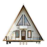A-Frame House front view full length isolate on transparency background png