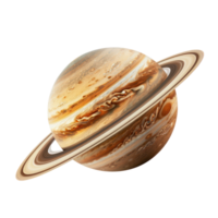 Saturn isolate on transparency background png