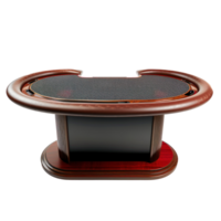 Poker Table front view full length isolate on transparency background png