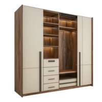 Modern Closet side view full length isolate on transparency background png