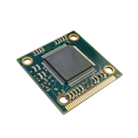 CPU computer microchips technology isolate on transparency background png