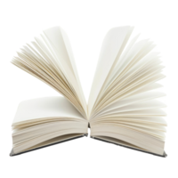 white book open isolate on transparency background png