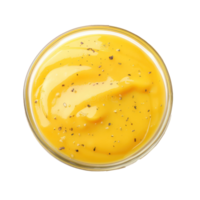 cheese sauce top view full length isolate on transparency background png