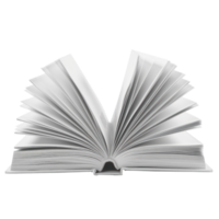 white book open isolate on transparency background png