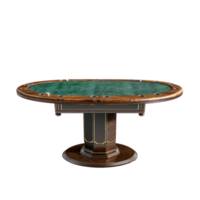 Poker Table front view full length isolate on transparency background png