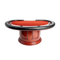 Poker Table front view full length isolate on transparency background png