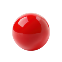floated round red ball isolate on transparency background png