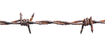 barbed wire isolate on transparency background png