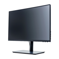 Monitor side view full body isolate on transparency background png