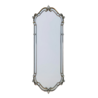 modern Mirror design side view full length isolate on transparency background png