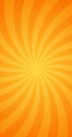 Simple Groovy Orange Gradient Swirl Effect Design In Blank Vertical Plain Background vector