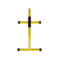 Yellow Parallel Bar - Upper High View at Front Angle 0 Degrees png