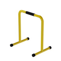 Yellow Parallel Bar - Medium High View at 135 Degrees png