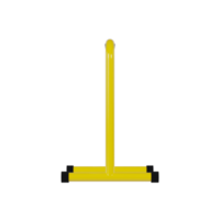 Yellow Parallel Bar - Medium View at Front Angle 0 Degrees png
