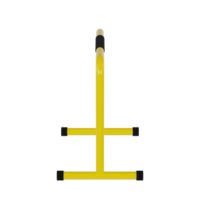 Yellow Parallel Bar - Medium High View at Front Angle 0 Degrees png