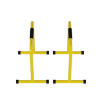 Yellow Training Parallel Bars - Upper Medium View at Front Angle 0 Degrees png