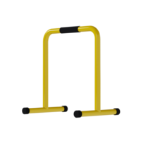Yellow Parallel Bar - Medium View at 135 Degrees png