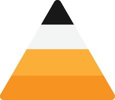 Pyramid Chart Statistics vector