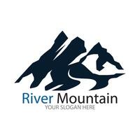 River Mountain Icon And Symbol illustration vector