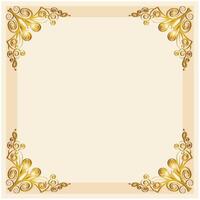 Ornamental golden element border frame ,A highly detailed, ornate, vintage-inspired background frame vector