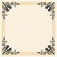 Stroke editable ornamental element border frame ,A highly detailed, ornate, vintage-inspired background frame vector