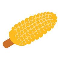 Corn On The Cob Served On A Stick vector