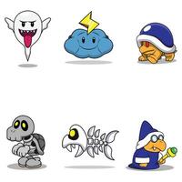 The Illustration of The Modern Enemy Game Item vector