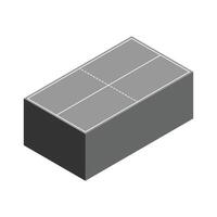 The Illustration of Table Tennis Field 3D vector