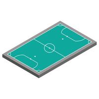 Designs of Futsal Field 3D vector