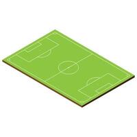 The Illustration of Football Field 3D vector