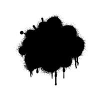 Black Distress Brushes. Grunge Texture. Splash Banner. vector
