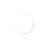 Round paper . Empty white paper plate. round plate Illustration on white background. vector