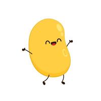 Soybean . Soybean character design. vector