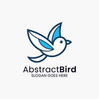 Bird Logo icon. Linear style vector