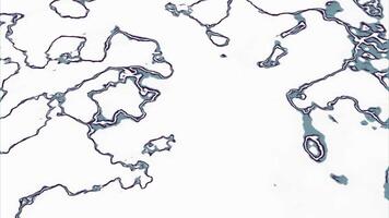 Bacteria under a microscope in a hospital. Design. Spreading virus visualization. video