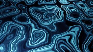 azul brilhante pontos. Projeto. néon brilhante pontos este estão em destaque dentro 3d animação. video